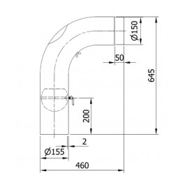 complete aansluitset kachel Ø150mm | 123rookkanaal