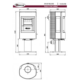 Dovre Astro 4CB/P met voet | 123rookkanaal