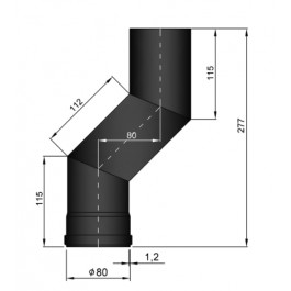 rookkanaal enkelwandig versleping 8cm Ø80mm pelletkachel | 123rookkanaal