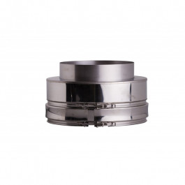 Verloop DW-EW /contraverloop dubbelwandig rookkanaal Ø130mm Profi-Line | 123rookkanaal