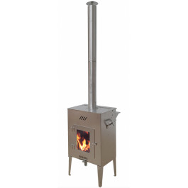 K-stove vesuvius RVS buitenkachel (op pellets) | 123rookkanaal