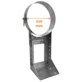 DINAK DW Muurbeugel verstelbaar 100-250mm Ø150mm | 123rookkanaal