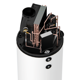Warmtepompboiler Aquapura 270IX met solar wisselaar - 270 liter | 123rookkanaal
