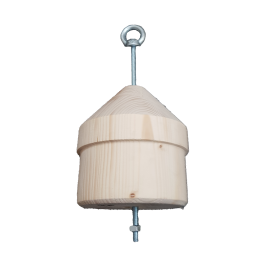 Houten klos tbv 180mm flexibel rookkanaal | 123rookkanaal