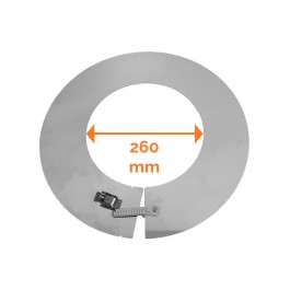 DINAK DW Wand / plafondrozet conisch dubbelwandig rookkanaal Ø200mm | 123rookkanaal