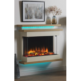 Charlton & Jenrick Polaris 840mm Elektrische Haard driezijdig | 123rookkanaal