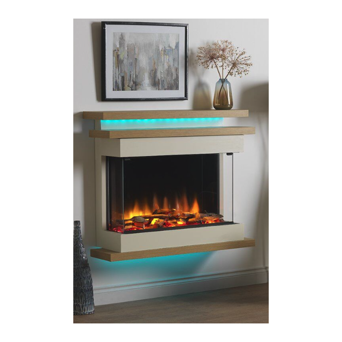 Charlton & Jenrick Polaris 840mm Elektrische Haard driezijdig | 123rookkanaal