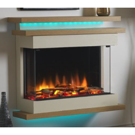 Charlton & Jenrick Polaris 840mm Elektrische Haard tweezijdig | 123rookkanaal