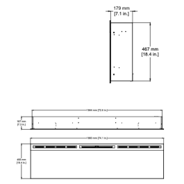 Dimplex Prism 74'' | 123rookkanaal