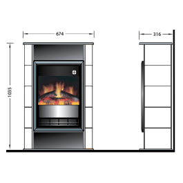 Dimplex Scandic elektrische haard | 123rookkanaal