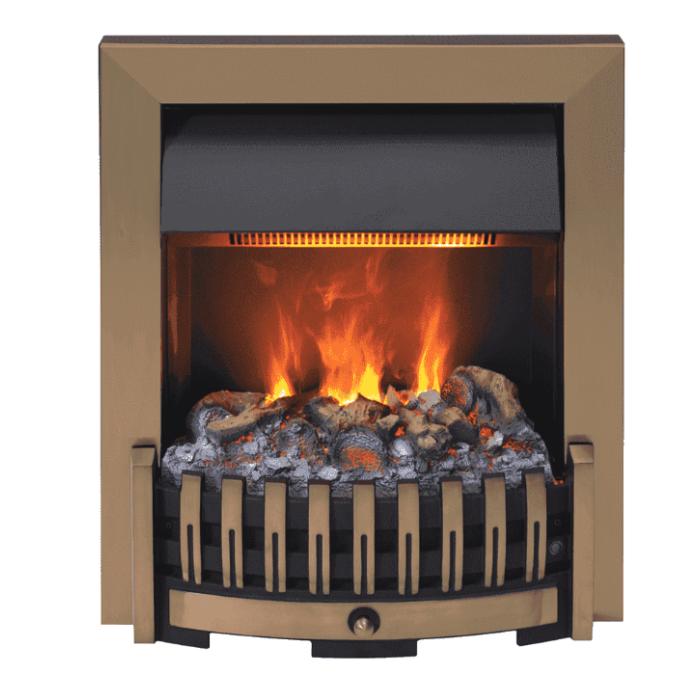 Dimplex Danville Brass Antique elektrische haard | 123rookkanaal