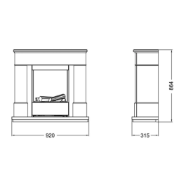 Dimplex Moorefield (inclusief schouw) | 123rookkanaal