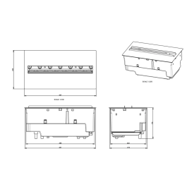 Dimplex Opti-myst Cassette 400 LED elektrische haard (excl. houtset) | 123rookkanaal