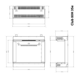 Element4 Club 80H E 3-zijdig | 123rookkanaal