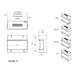 Dimplex Vivente 75 Front | 123rookkanaal