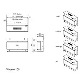 Dimplex Vivente 100 Front | 123rookkanaal