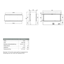 Faber e-BoX 1000/450 Doorkijkhaard | 123rookkanaal