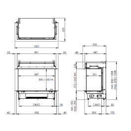 Faber e-MatriX Mood 800/500 III Driezijdig | 123rookkanaal