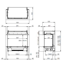 Faber e-MatriX Mood 800/650 III Driezijdig | 123rookkanaal