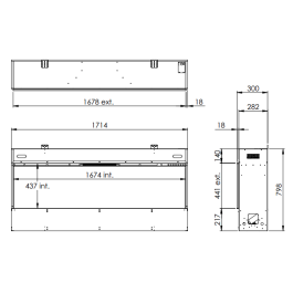 Faber e-Slim Linear 1700/450 l | 123rookkanaal