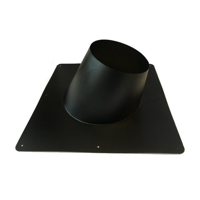 DW Black Schuin dakdoorvoer 5-25 graden dubbelwandig rookkanaal Ø80mm | 123rookkanaal