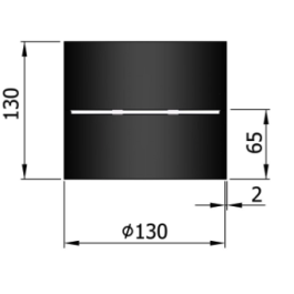 Kachel aansluitstuk Ø 130mm met condensring | 123rookkanaal