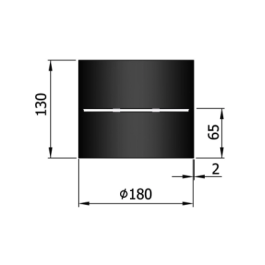 Kachel aansluitstuk Ø 180mm met condensring | 123rookkanaal