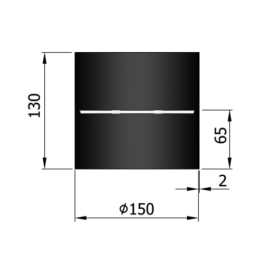 Kachel aansluitstuk Ø 150mm met condensring | 123rookkanaal