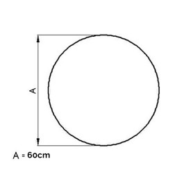 vloerplaat staal rond 60cm | 123rookkanaal