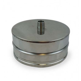 DINAK DW T-stuk deksel met condensuitloop Ø130mm