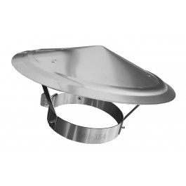 Regenkap RVS Ø 78-90mm verstelbaar | 123rookkanaal