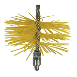 Nylon borstel rond ø 125mm | 123rookkanaal