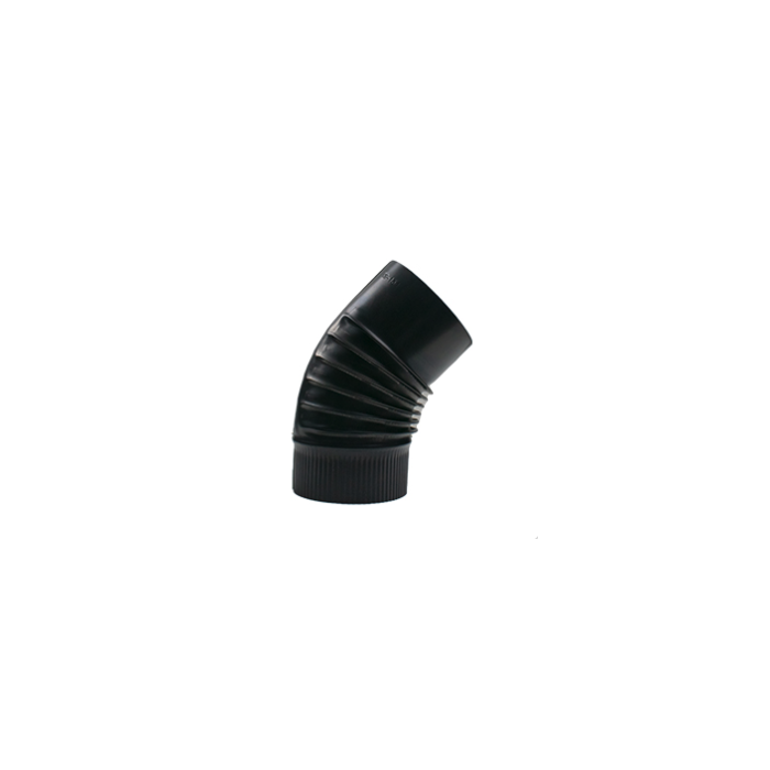 Bocht 45 gr. Blauw Gegloeid Ø131mm | 123rookkanaal
