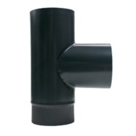 T-stuk Blauw Gegloeid Ø131mm | 123rookkanaal