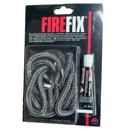 Glasvezel deurdichting inkl. hittebestendige lijm Ø 10 mm