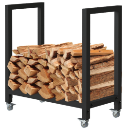 Haardhoutopslag - Design Houtrek - Trolley 65x30x68cm