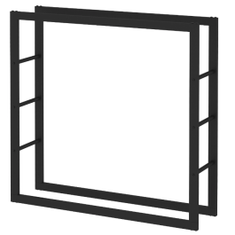 Haardhoutopslag - Design Houtrek - 100x100x25cm | 123rookkanaal