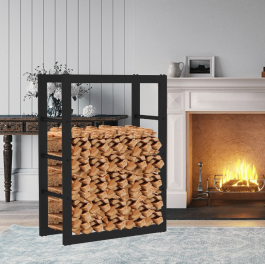 Haardhoutopslag - Design Houtrek - 80x60x25cm. | 123rookkanaal