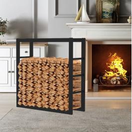 Haardhoutopslag - Design Houtrek - 80x80x25cm. | 123rookkanaal
