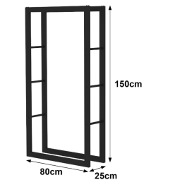 Haardhoutopslag - Design Houtrek - 150x80x25cm. | 123rookkanaal