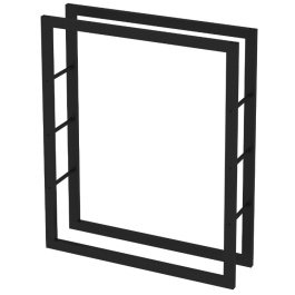 Haardhoutopslag - Design Houtrek - 125x100x25cm. | 123rookkanaal