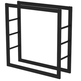 Haardhoutopslag - Design Houtrek - 80x80x25cm. | 123rookkanaal