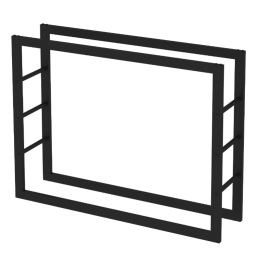 Haardhoutopslag - Design Houtrek - 80x100x25cm. | 123rookkanaal