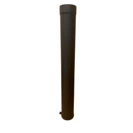 paspijp kachelpijp met stelring L:100cm ø125mm | 123rookkanaal