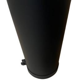 paspijp kachelpijp met stelring L:100cm ø125mm | 123rookkanaal