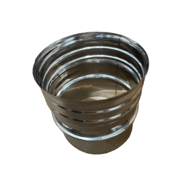verloop 125mm naar flexibel rookkanaal 125mm met draaikoppeling | 123rookkanaal