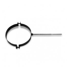 Kachelpijp enkelwandig muurbeugel Ø200mm