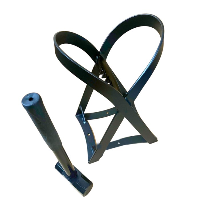 houtklover incl metalen hamer | 123rookkanaal