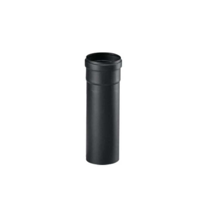 rookkanaal enkelwandig L:25 cm Ø100mm pelletkachel | 123rookkanaal