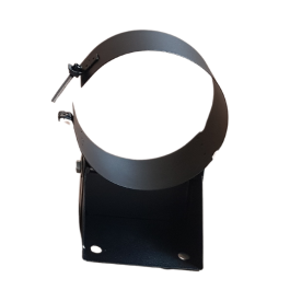 DINAK DW Black pellet muurbeugel verstelbaar 70-120mm dubbelwandig rookkanaal Ø80mm | 123rookkanaal
